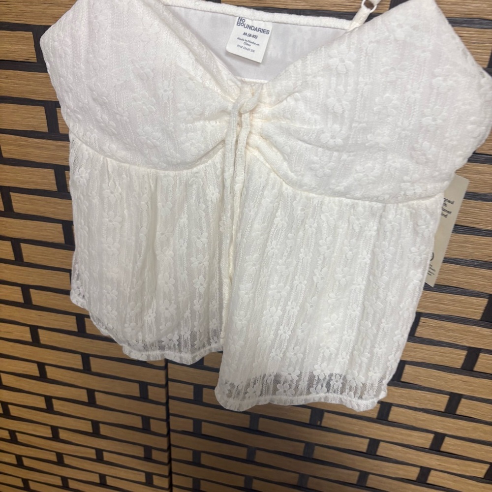No Boundaries Ivory Lace‎ Cami Size Medium - Picture 3 of 7